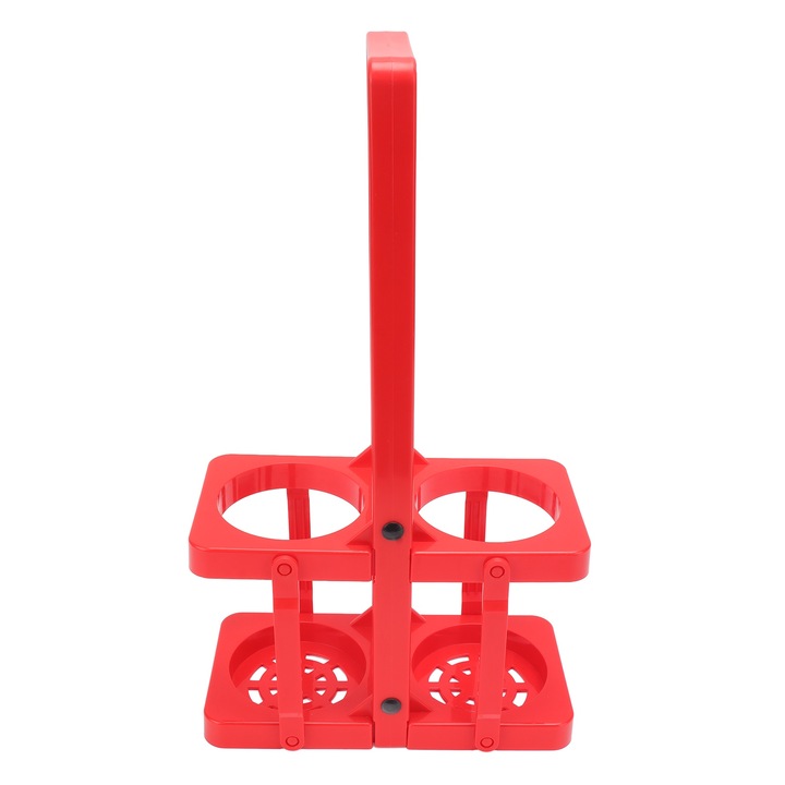 Sörös doboz tartó, 2 darabos csomag, összecsukható, hordozható, ital bemutató kosár, sörösüveg tartó, vastagított fogantyúval, piros