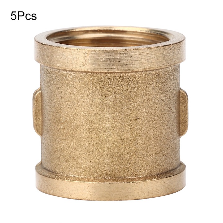 Jormftte öntöző csatlakozók, 5 db-os készlet, G1/2" belső menettel, réz, vastagított kivitel, tartós