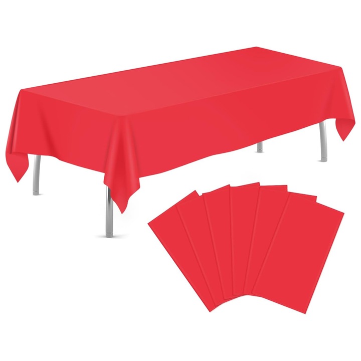 Terítők, Enforose, 6 darabos készlet, műanyag, vízálló, 54x108 hüvelyk, különböző színek