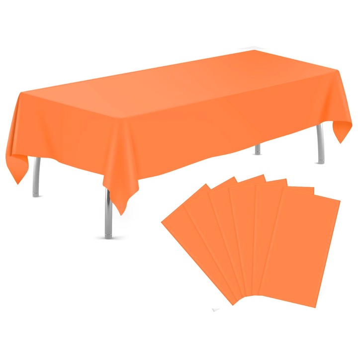 Terítők, Enforose, 6 darabos készlet, műanyag, vízálló, 54x108 hüvelyk, különböző színek