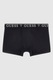 GUESS, Boxeri din amestec de bumbac cu banda logo in talie, Negru