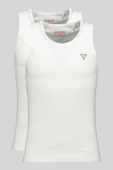 Guess, Топ с памук - 2 броя, Бял