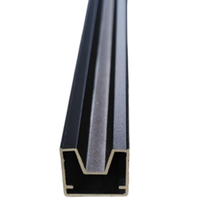 Sina gard, aluminiu, Naimeed D6479, 180x2.4x2.2 cm, Negru