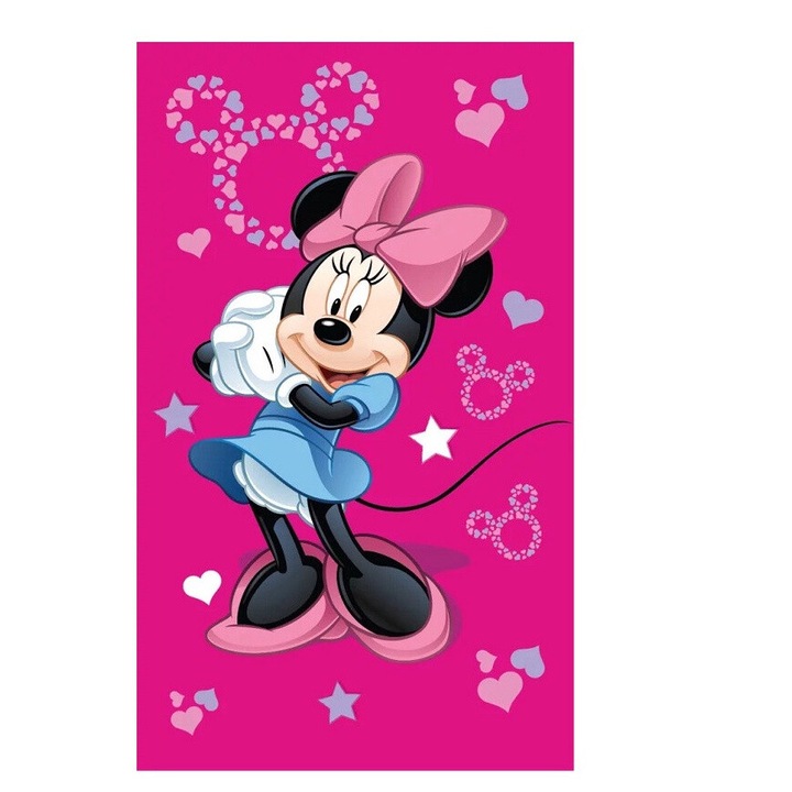 Disney Minnie кърпа за ръце розова 30x50 см