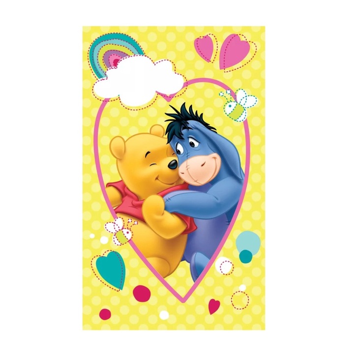 Кърпа Disney, Мечо Пух, Усмивка, 30x50 см