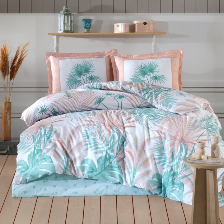 Dupla ágynemű, 100% megerősített pamut, 4 db, 240 x 260 cm, Speciális ágynemű, Sone