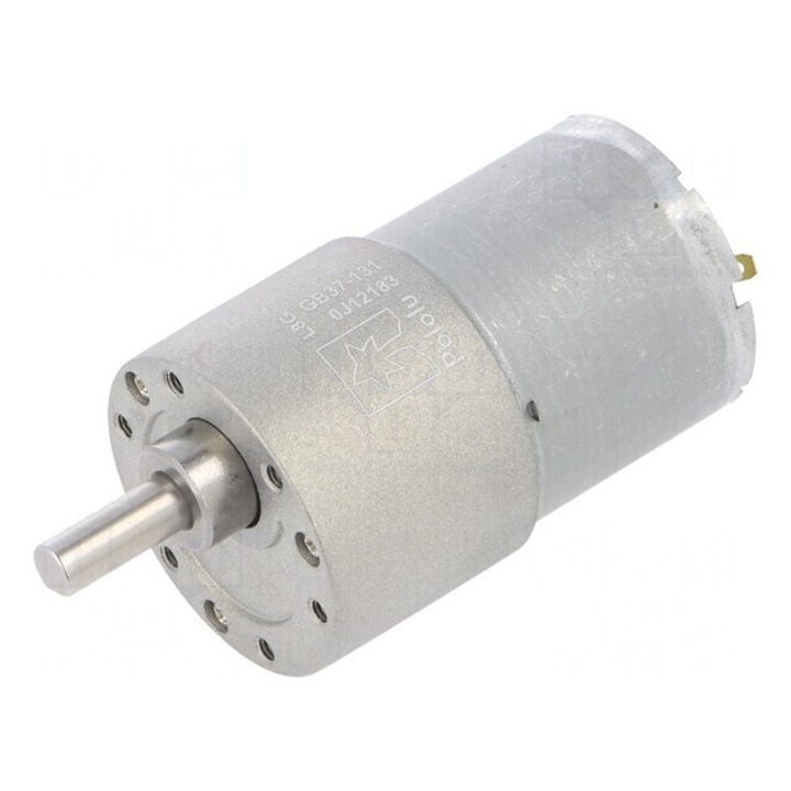 Motor DC cu Transmisie 6-12V 5.5A Ax Crestatura D Metal 37x57 mm