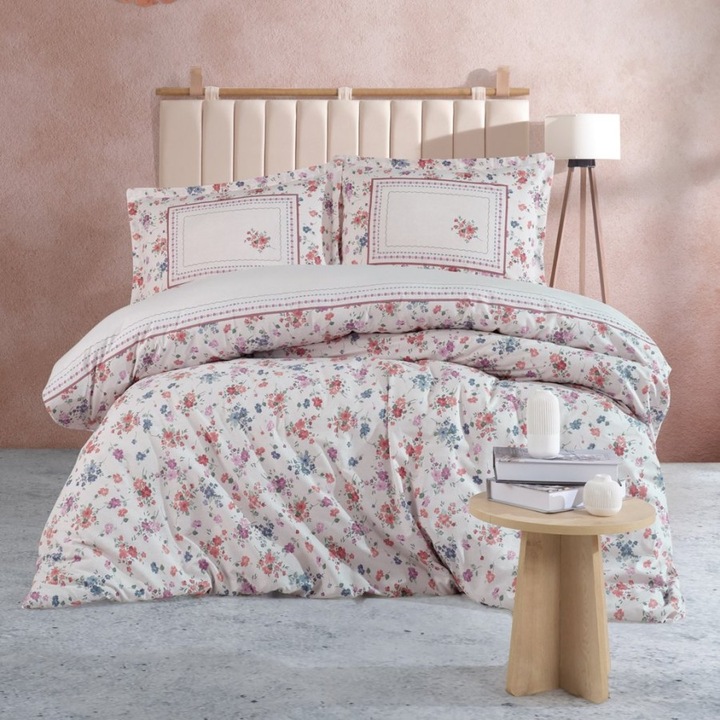 Dupla ágynemű, 100% megerősített pamut, 4 db, 240 x 260 cm, Speciális ágynemű, Visam