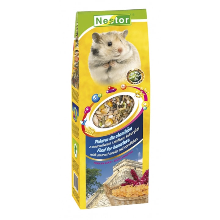Hrana pentru hamsteri, Nestor, Seminte de amarant si Fulgi de porumb, 360 g