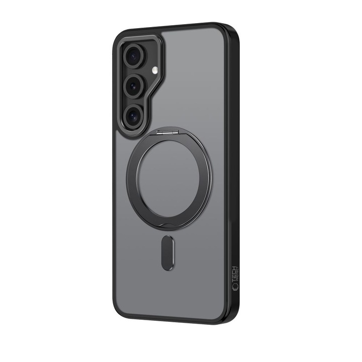 Carcasa TECH-PROTECT MagRing MagSafe compatibila cu Samsung Galaxy S24 FE Matte Black