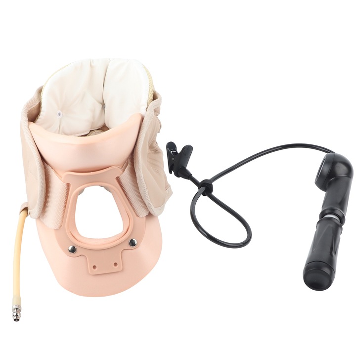 Dispozitiv de tractiune cervicala, suport pentru coloana vertebrala, ajustabil, detasabil, multicolor