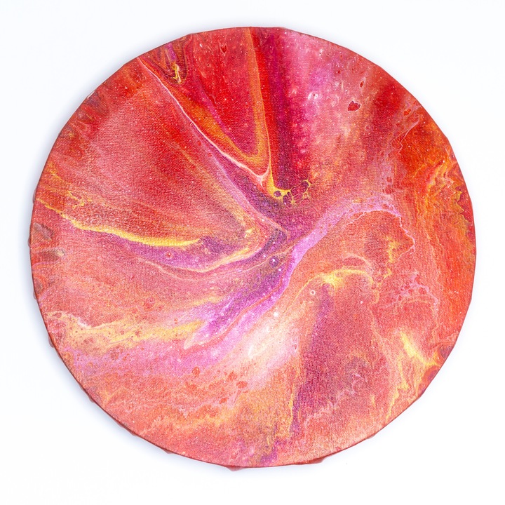 Tablou Unicat - Planeta exuberanta -Exuberance Planet -Tablou Original, Lucrat cu Mixed Media Art & Glassy technique