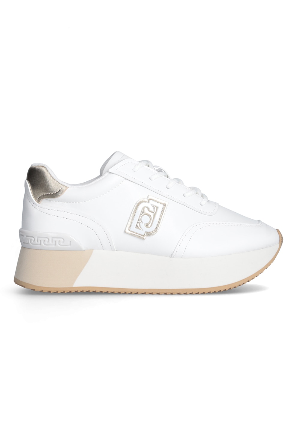 Liu Jo, Pantofi sport cu garnituri din piele, Alb, 36 - eMAG.ro