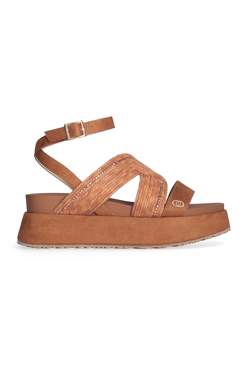 Liu Jo, Sandale wedge cu strasuri, Maro scortisoara, 38