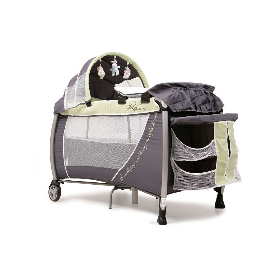 Patut Pliant Bebe CANGAROO Relax Green Dimensiuni: 120(L) x 60(l) x 80(h) cm