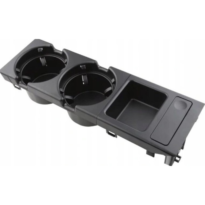 Suport pahare pentru BMW 3 E46, 1998-2004, 51168217957, negru