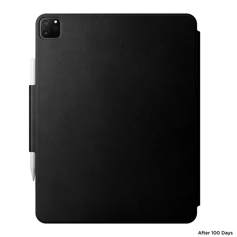 Husa piele naturala NOMAD Leather Folio Plus compatibila cu iPad Pro 12.9 inch 2018/2020/2021/2022 si iPad Air 13 inch 2024 Black