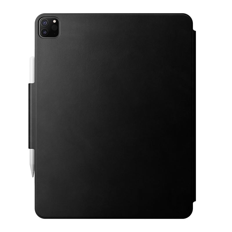 Husa piele naturala NOMAD Leather Folio Plus compatibila cu iPad Pro 12.9 inch 2018/2020/2021/2022 si iPad Air 13 inch 2024 Black