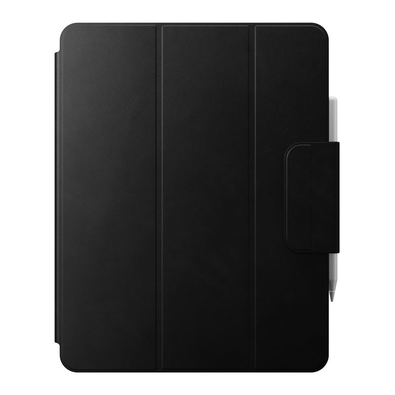 Husa piele naturala NOMAD Leather Folio Plus compatibila cu iPad Pro 12.9 inch 2018/2020/2021/2022 si iPad Air 13 inch 2024 Black