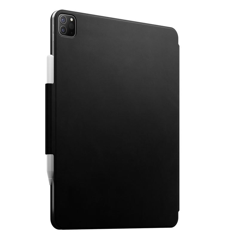 Husa piele naturala NOMAD Leather Folio Plus compatibila cu iPad Pro 12.9 inch 2018/2020/2021/2022 si iPad Air 13 inch 2024 Black