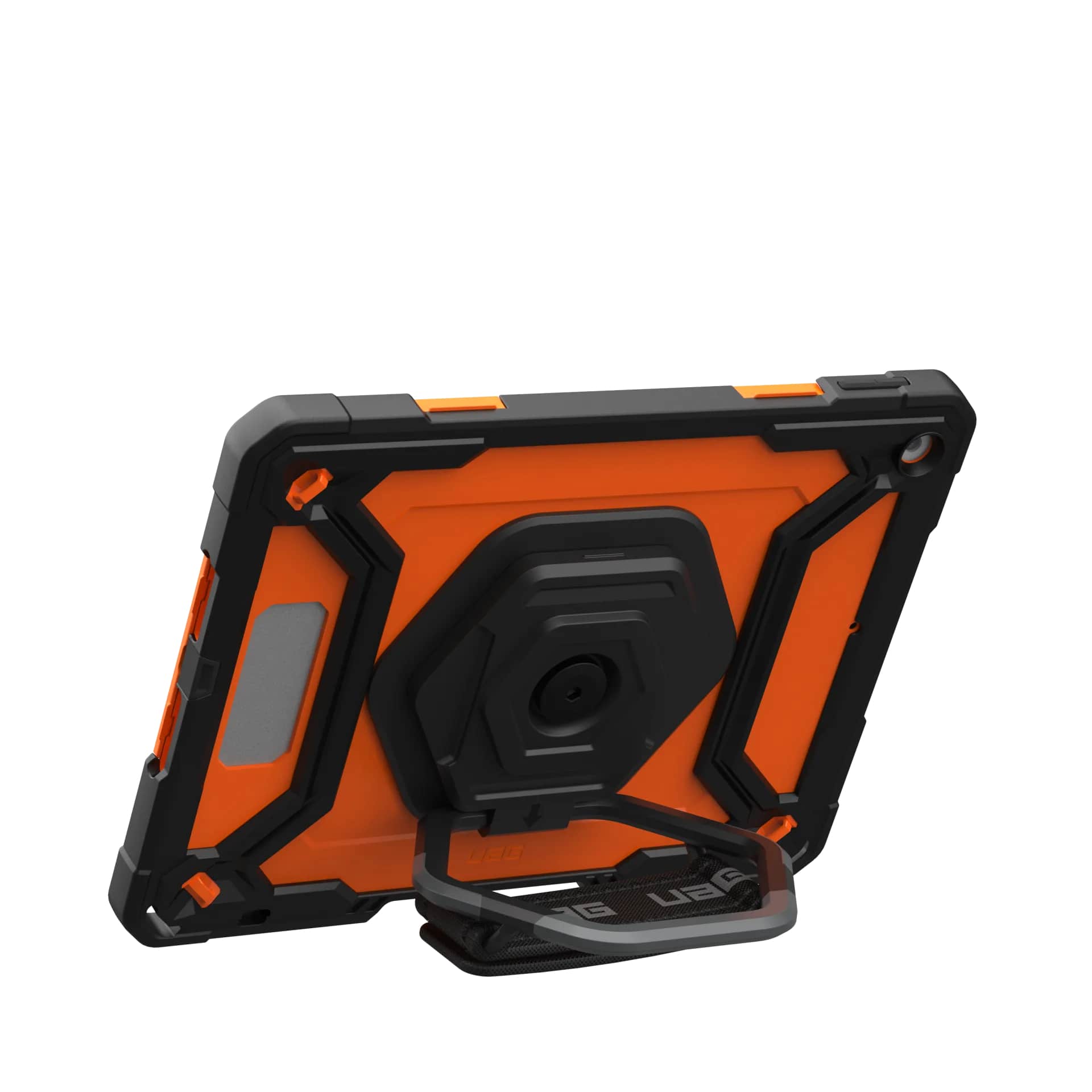Carcasa UAG Plasma compatibila cu iPad 10.2 inch 2019/2020/2021, Protectie display, Negru/Portocaliu