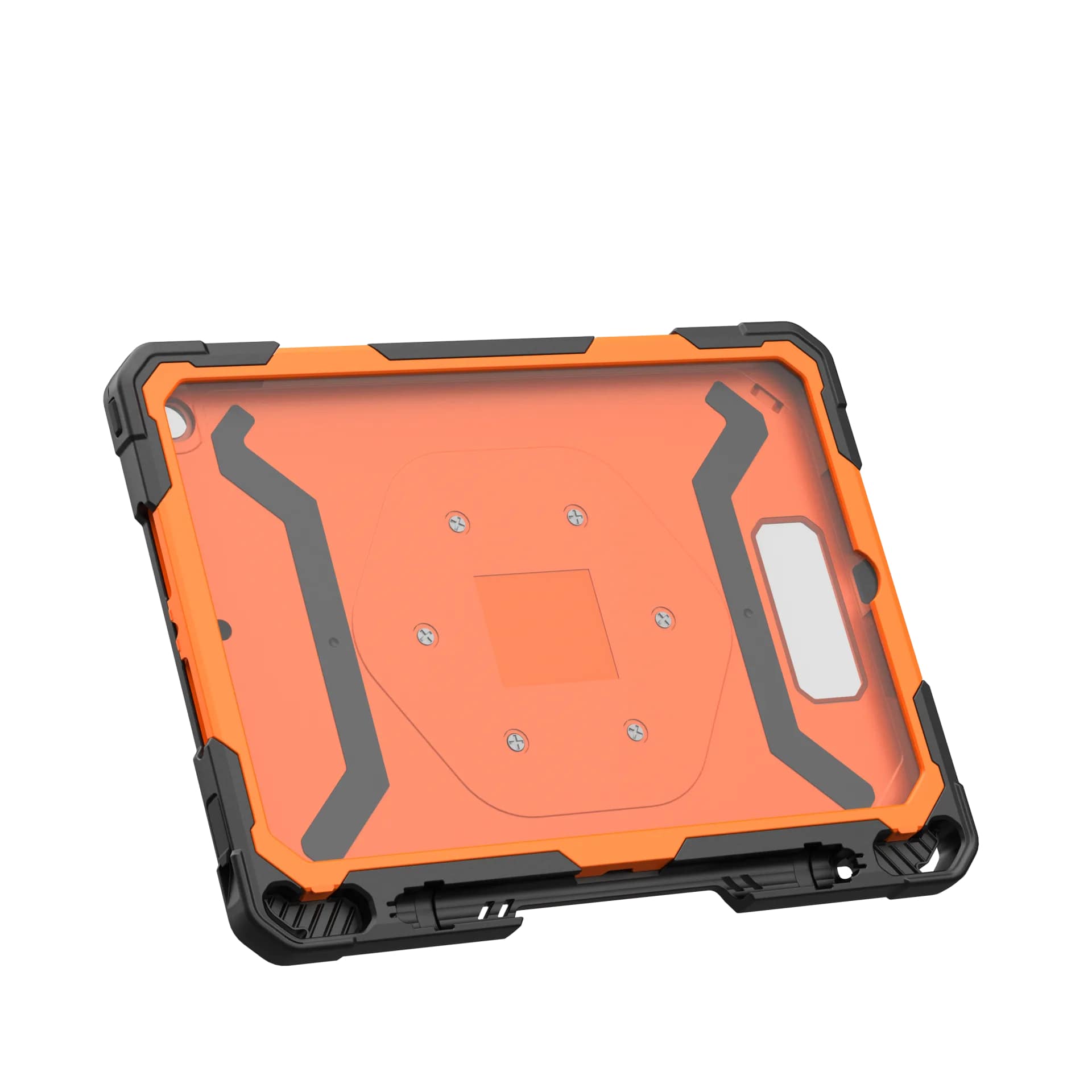 Carcasa UAG Plasma compatibila cu iPad 10.2 inch 2019/2020/2021, Protectie display, Negru/Portocaliu