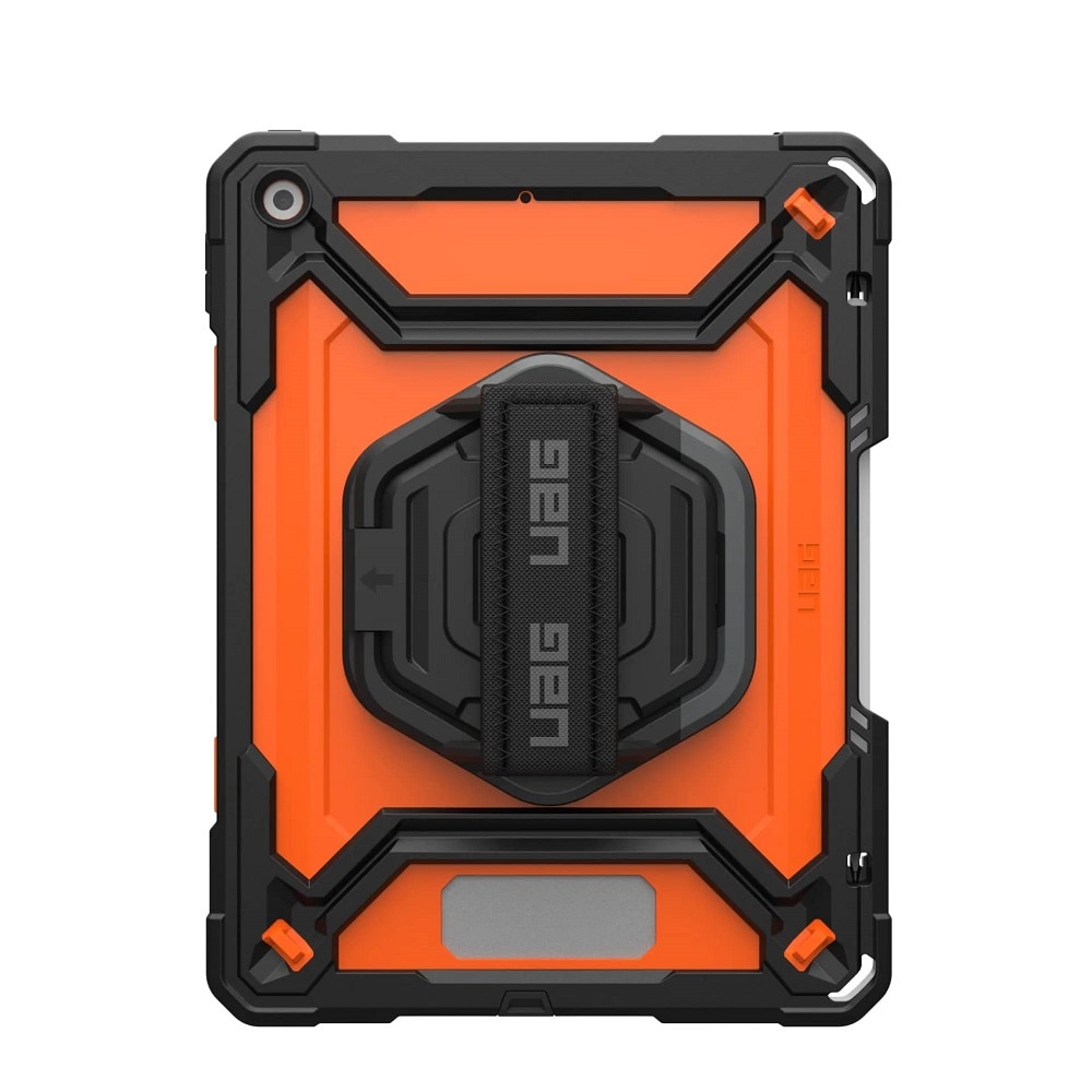 Carcasa UAG Plasma compatibila cu iPad 10.2 inch 2019/2020/2021, Protectie display, Negru/Portocaliu