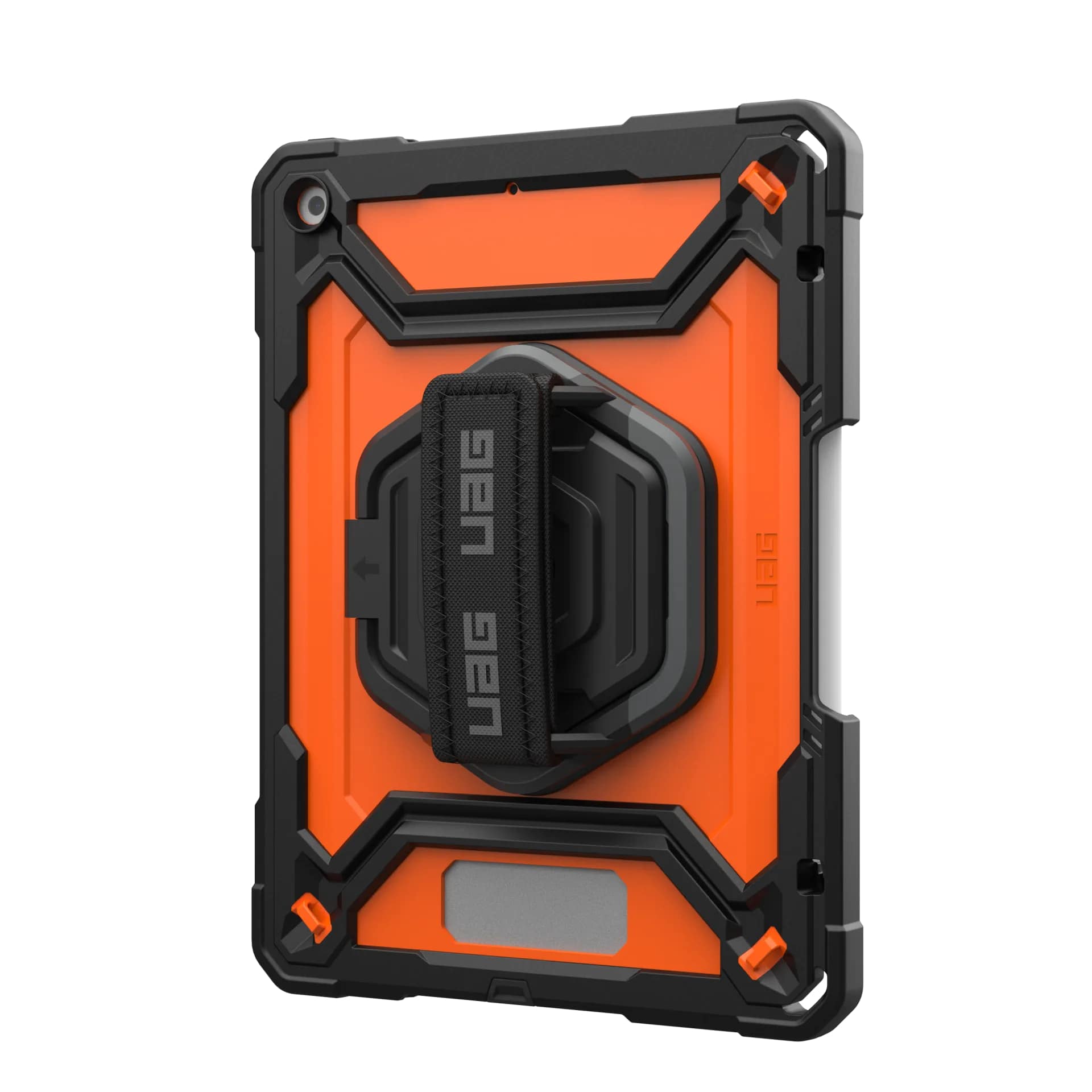 Carcasa UAG Plasma compatibila cu iPad 10.2 inch 2019/2020/2021, Protectie display, Negru/Portocaliu