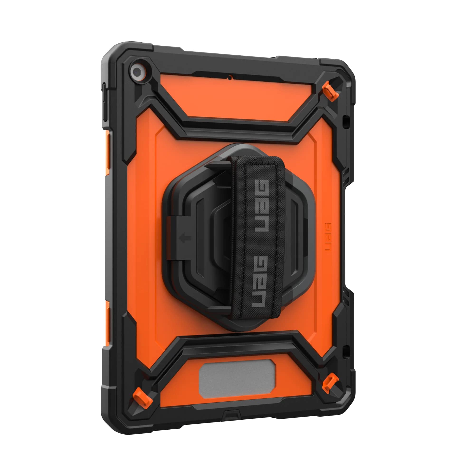 Carcasa UAG Plasma compatibila cu iPad 10.2 inch 2019/2020/2021, Protectie display, Negru/Portocaliu
