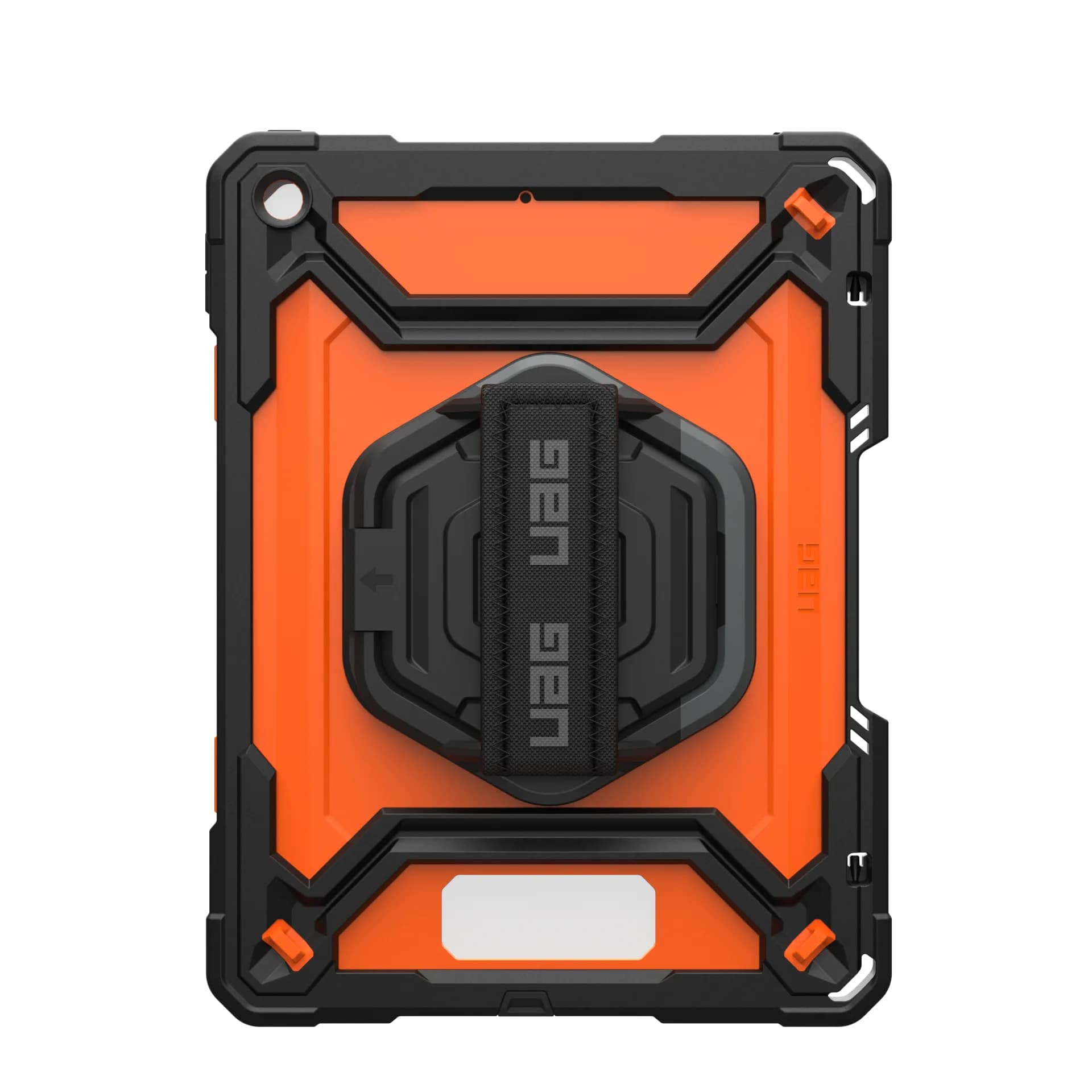 Carcasa UAG Plasma compatibila cu iPad 10.2 inch 2019/2020/2021, Protectie display, Negru/Portocaliu