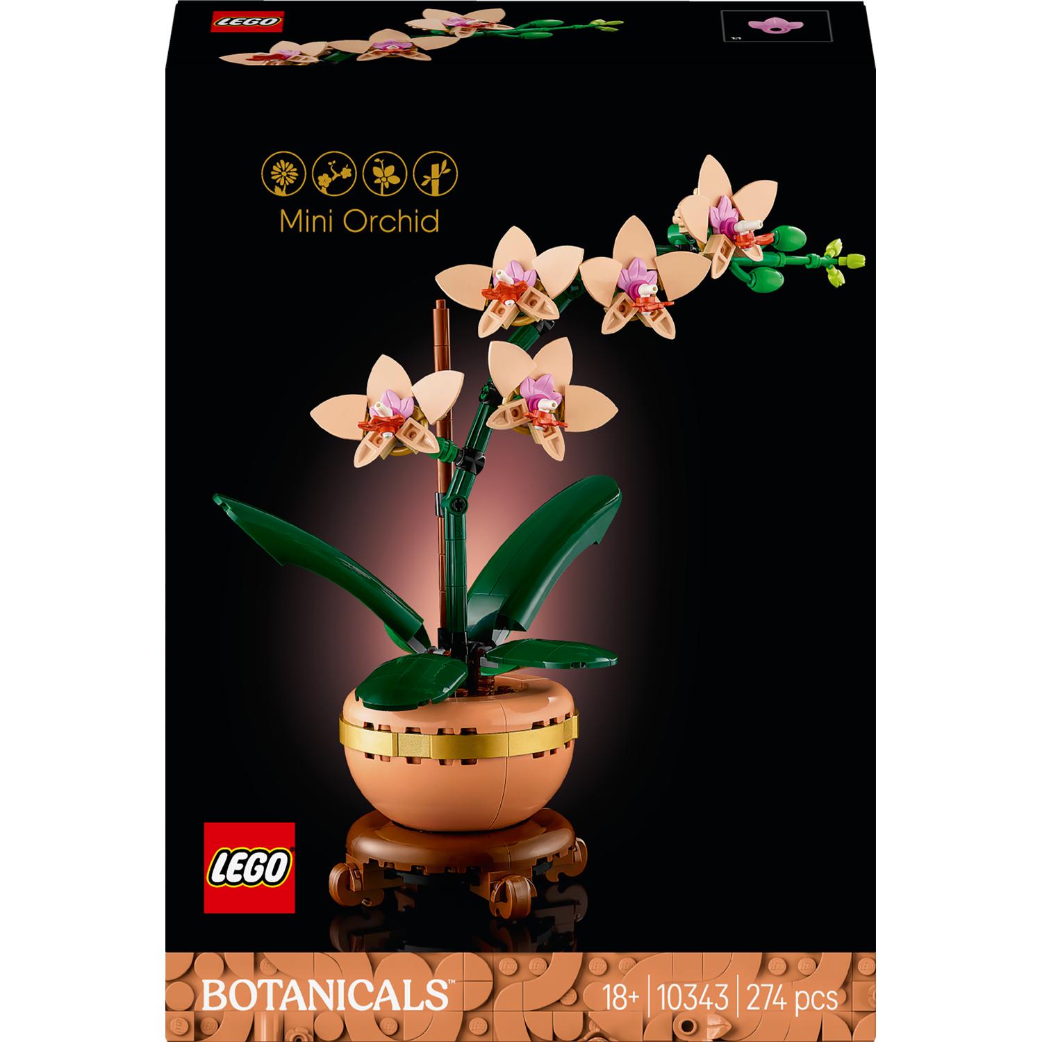 LEGO® Botanicals - Mini orhidee 10343, 274 piese, Floare