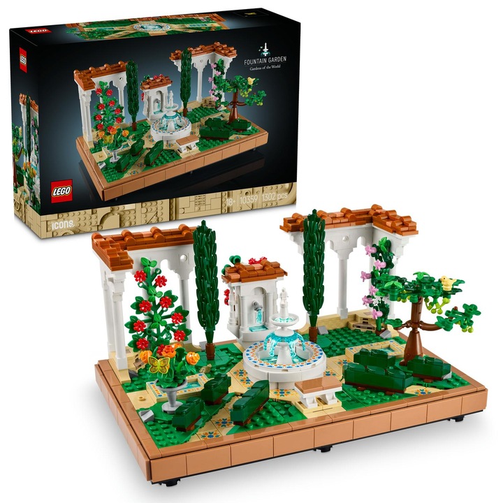 LEGO® Icons - Garden with Fountain 10359, 1302 части