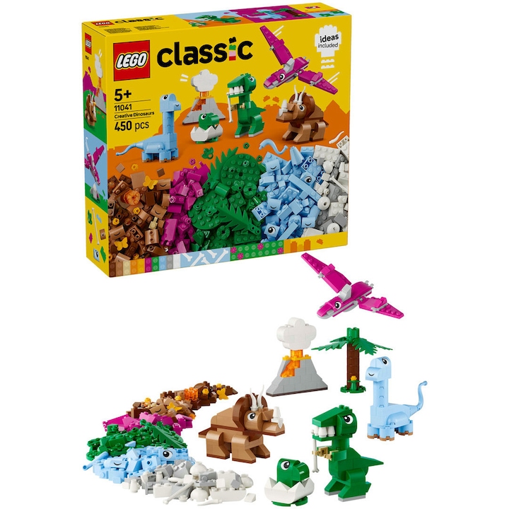 LEGO® Classic - Dinozauri creativi 11041, 450 piese