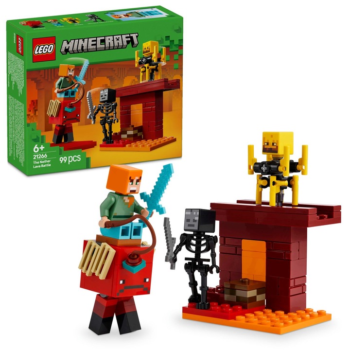 LEGO® Minecraft - Battle Above the Lava in the Nether 21266, 99 части