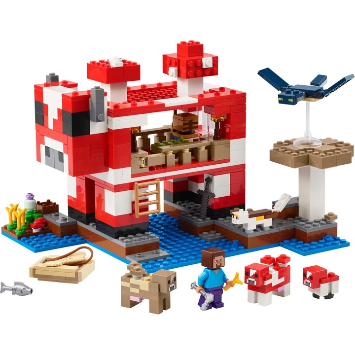 LEGO® Minecraft - Mushroom Cow House 21270, 500 части