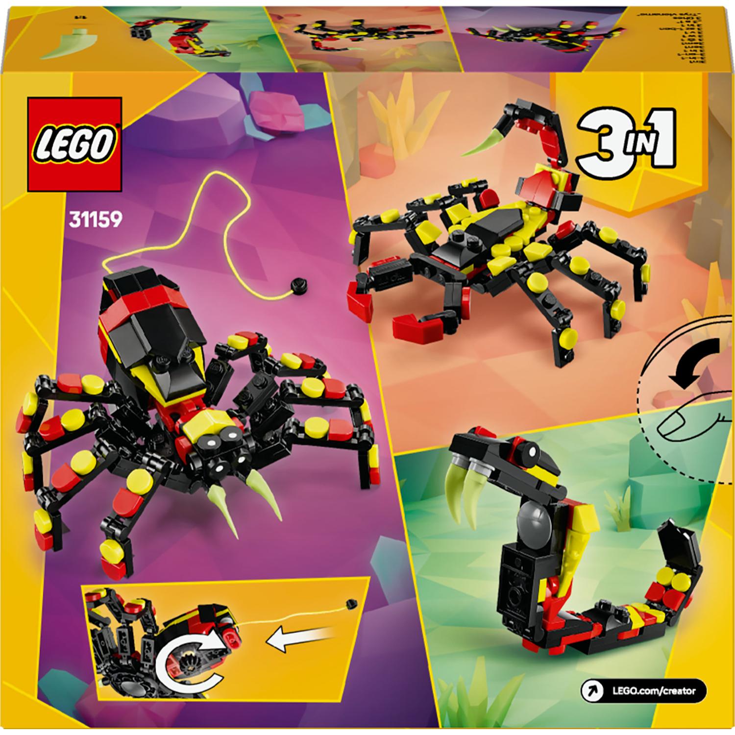 LEGO® Creator 3 in 1 - Animale salbatice: Paianjen surprinzator