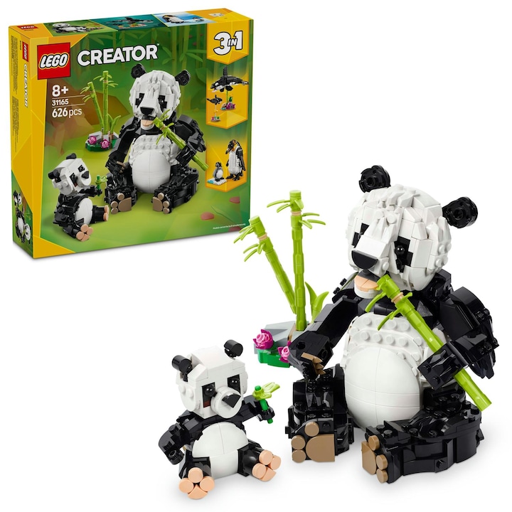 LEGO® Creator 3 в 1 - Wild Animals: Panda Family 31165, 626 части