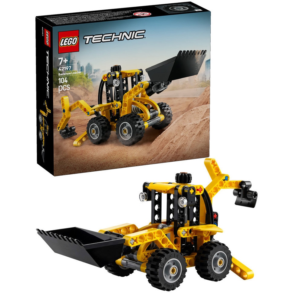 LEGO® Technic - Buldoexcavator 42197, 104 piese