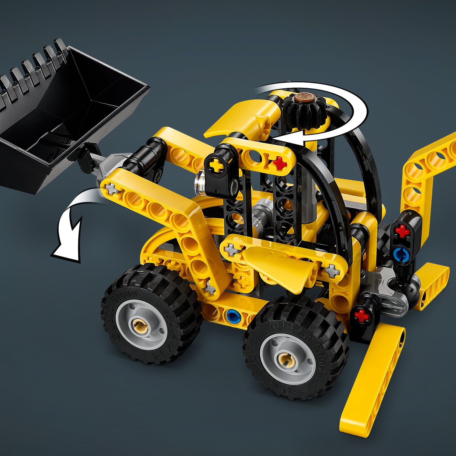 LEGO® Technic - Buldoexcavator 42197, 104 piese - eMAG.ro