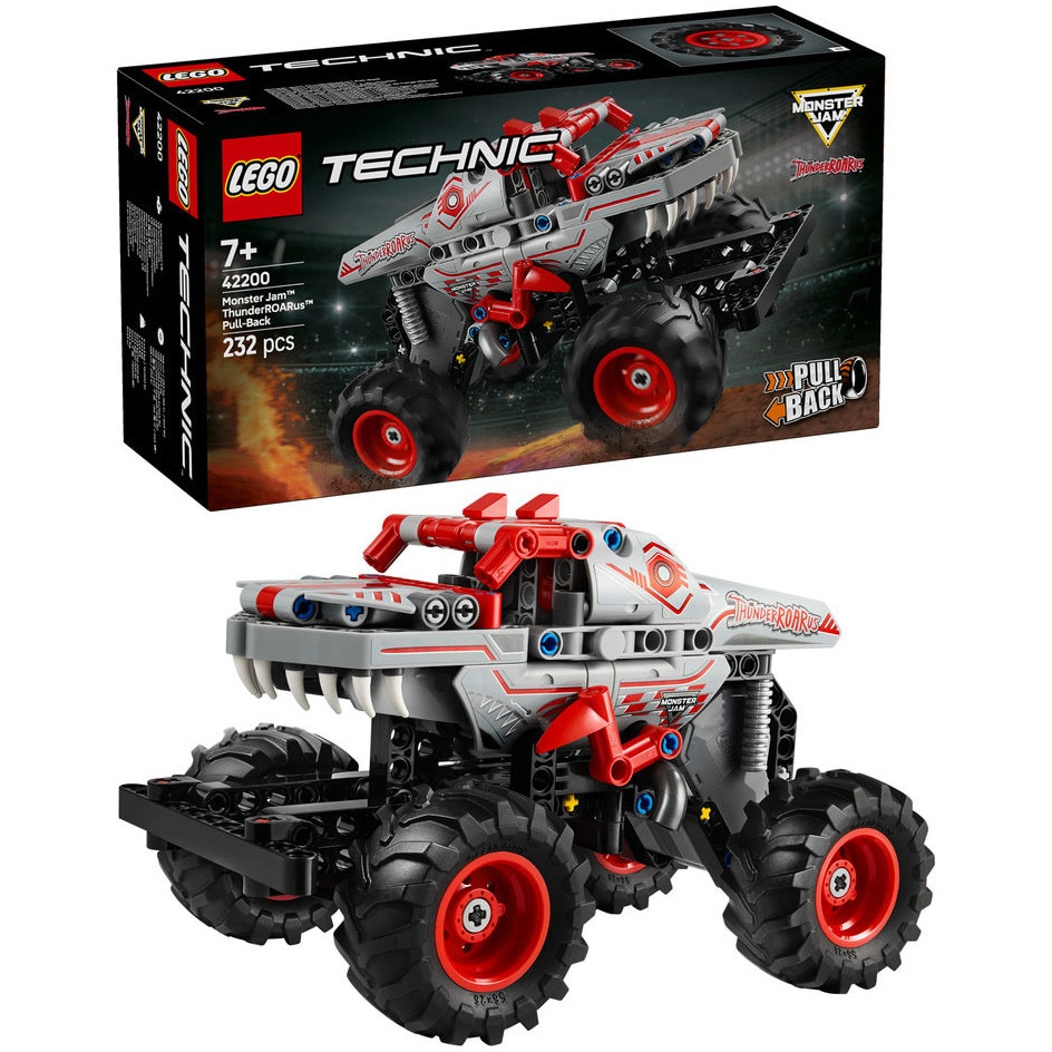 LEGO® Technic - Monster Jam™ ThunderROARus™ cu motor cu arc 42200, 232 piese