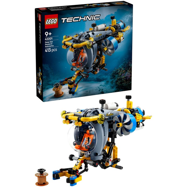 LEGO® Technic - Submarin de cercetare la mare adancime 42201, 413 piese