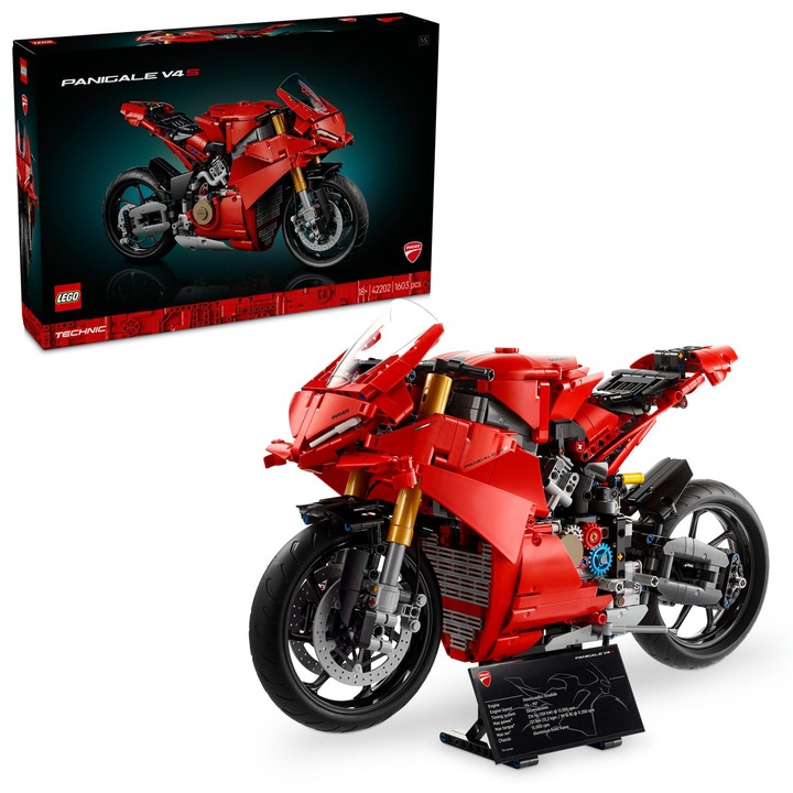 LEGO® Technic - Мотоциклет Ducati Panigale V4 S 42202, 1603 части