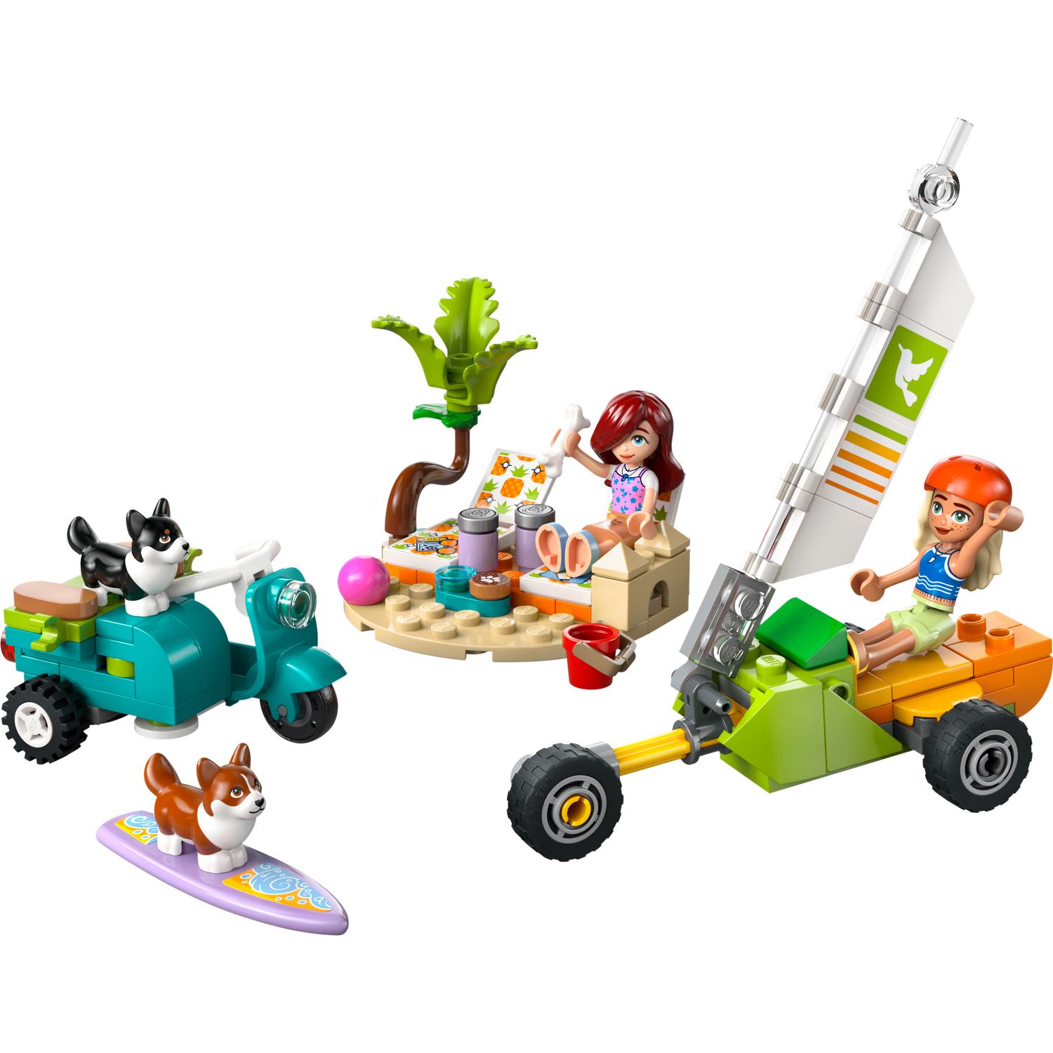 LEGO® Friends - Aventuri cu catei la surfing si pe scuter 42641
