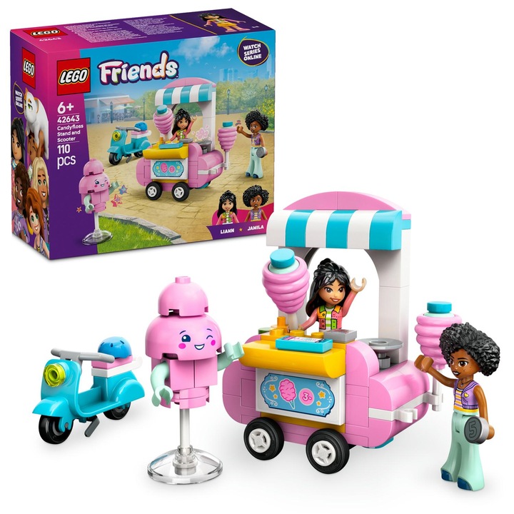LEGO® Friends - Cotton Candy Stall and Scooter 42643, 110 части