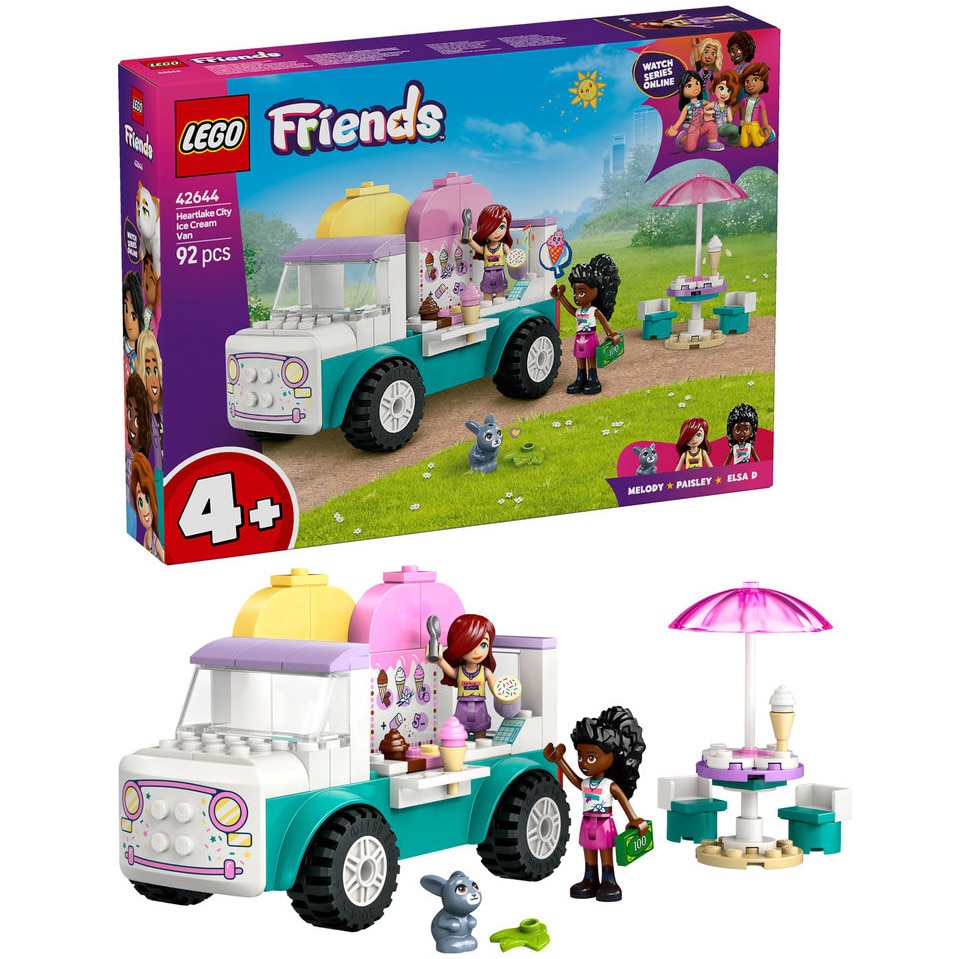 LEGO® Friends - Furgoneta de inghetata in orasul Heartlake 42644, 92 piese