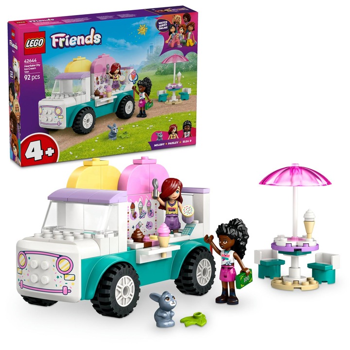 LEGO® Friends - Heartlake City Ice Cream Van 42644, 92 части
