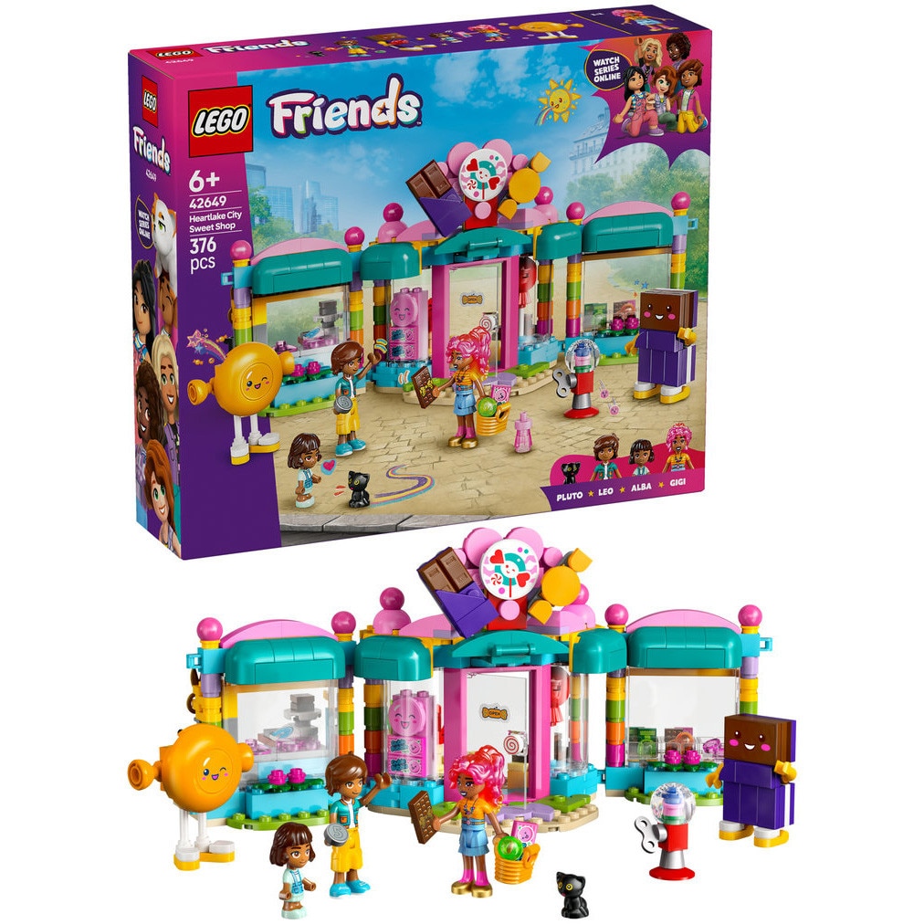 LEGO® Friends - Magazin de dulciuri din orasul Heartlake 42649, 376 piese