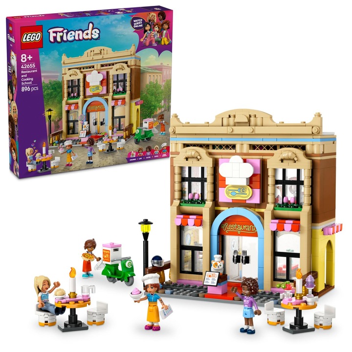 LEGO® Friends - Restaurant and Cooking School 42655, 896 части