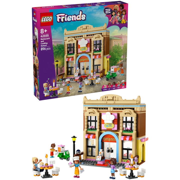 LEGO® Friends - Étterem és főzőiskola 42655, 896 db