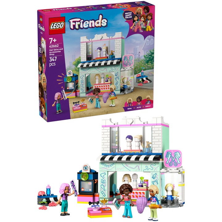 LEGO® Friends - Fodrászat és fodrászkellékek boltja 42662, 347 db